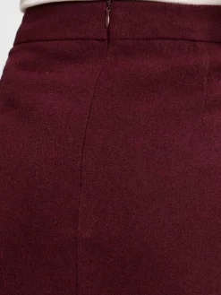 Marie Lund Röcke<Damen Minirock bordeaux uni