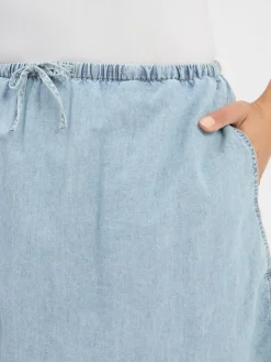 american vintage Röcke<Damen Minirock - Paybou hellblau uni