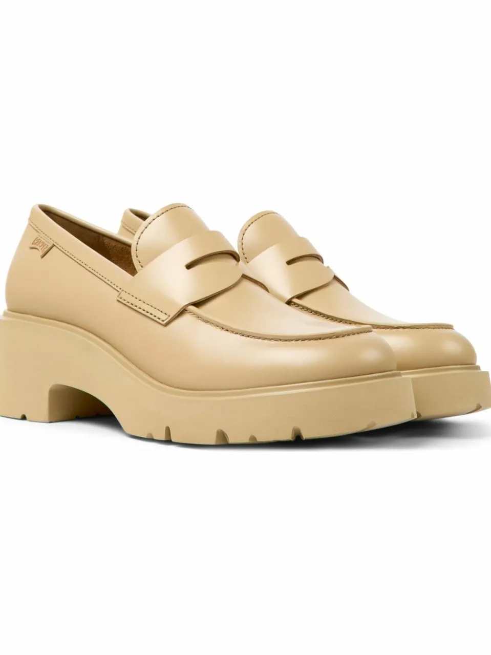 Camper Slipper<Damen Mokassins - Milah beige uni
