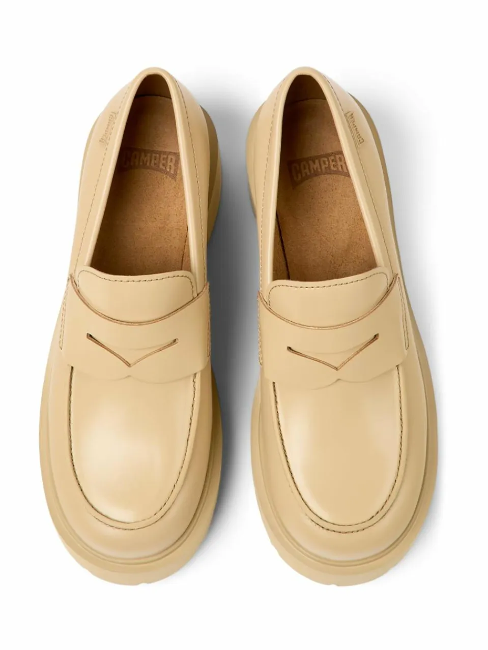 Camper Slipper<Damen Mokassins - Milah beige uni
