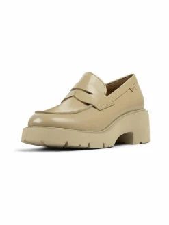 Camper Slipper<Damen Mokassins - Milah beige uni