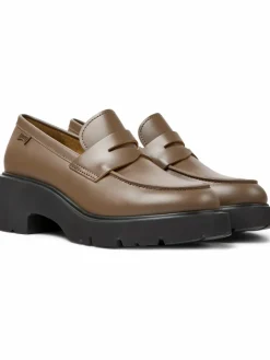 Camper Slipper<Damen Mokassins - Milah braun uni