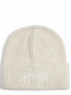 HUGO Mützen & Hüte<Damen Mütze - Socialy Hat weiß uni