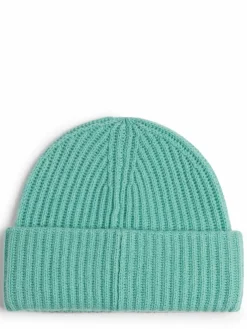 Marie Lund Mützen & Hüte<Damen Mütze aus Kaschmir mint uni