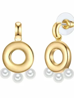 Yokoamii Schmuck<Damen Ohrringe gold uni