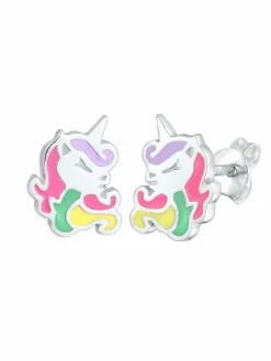 Elli Mädchen<Damen Ohrringe silber uni