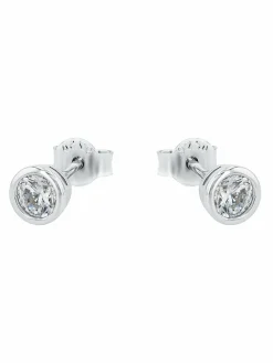 amor Schmuck<Damen Ohrstecker silber uni