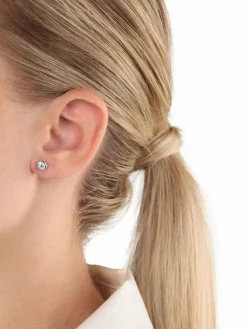 amor Schmuck<Damen Ohrstecker silber uni