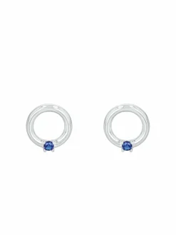 amor Schmuck<Damen Ohrstecker blau uni