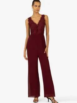 Kraimod Hosen<Damen Overall bordeaux uni