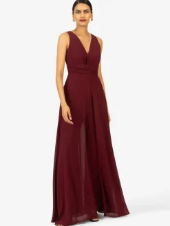 Kraimod Hosen<Damen Overall bordeaux uni