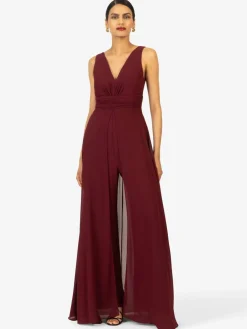 Kraimod Hosen<Damen Overall bordeaux uni