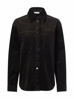 Marie Lund Collection Jacken & Westen|Blusen<Damen Overshirt schoko uni