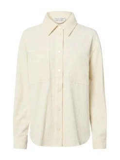 Marie Lund Collection Jacken & Westen|Blusen<Damen Overshirt ecru uni