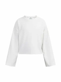 Dreimaster Sweatshirts & Sweatjacken<Damen Oversize Sweatshirt weiß uni