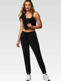 Fabletics Hosen<Damen PANTS - THE YEAR ROUND TERRY JOGGER schwarz uni