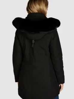 Navigazione Jacken & Westen<Damen Parka schwarz uni
