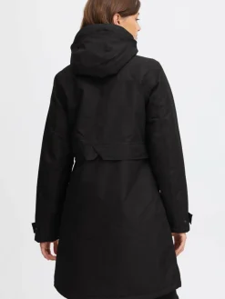 North Bend Jacken & Westen<Damen Parka schwarz uni