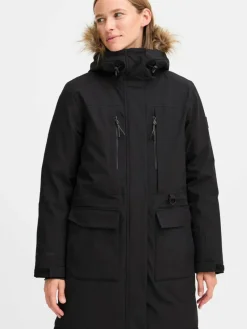 North Bend Jacken & Westen<Damen Parka - NBBree schwarz uni