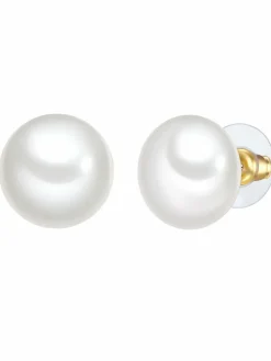 Yokoamii Schmuck<Damen Perlen-Ohrstecker gold uni