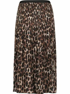 Betty & Co Röcke<Damen Plisseerock braun mehrfarbig gemustert
