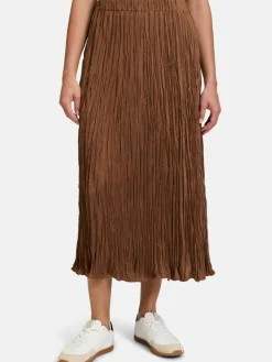 Betty Barclay Röcke<Damen Plisseerock braun nougat uni
