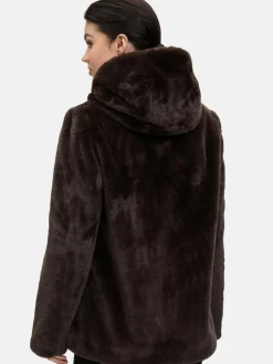 Betty Barclay Jacken & Westen<Damen Plüschjacke braun uni