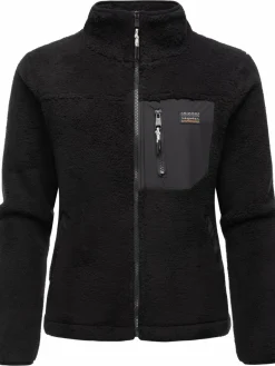 Ragwear Jacken & Westen<Damen Plüschjacke - Alaris schwarz uni