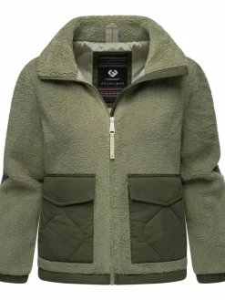 Ragwear Jacken & Westen<Damen Plüschjacke - Arctika oliv uni
