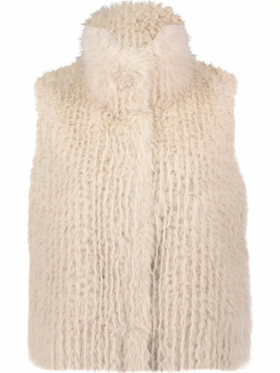 Amber & June Jacken & Westen<Damen Plüschweste grau uni