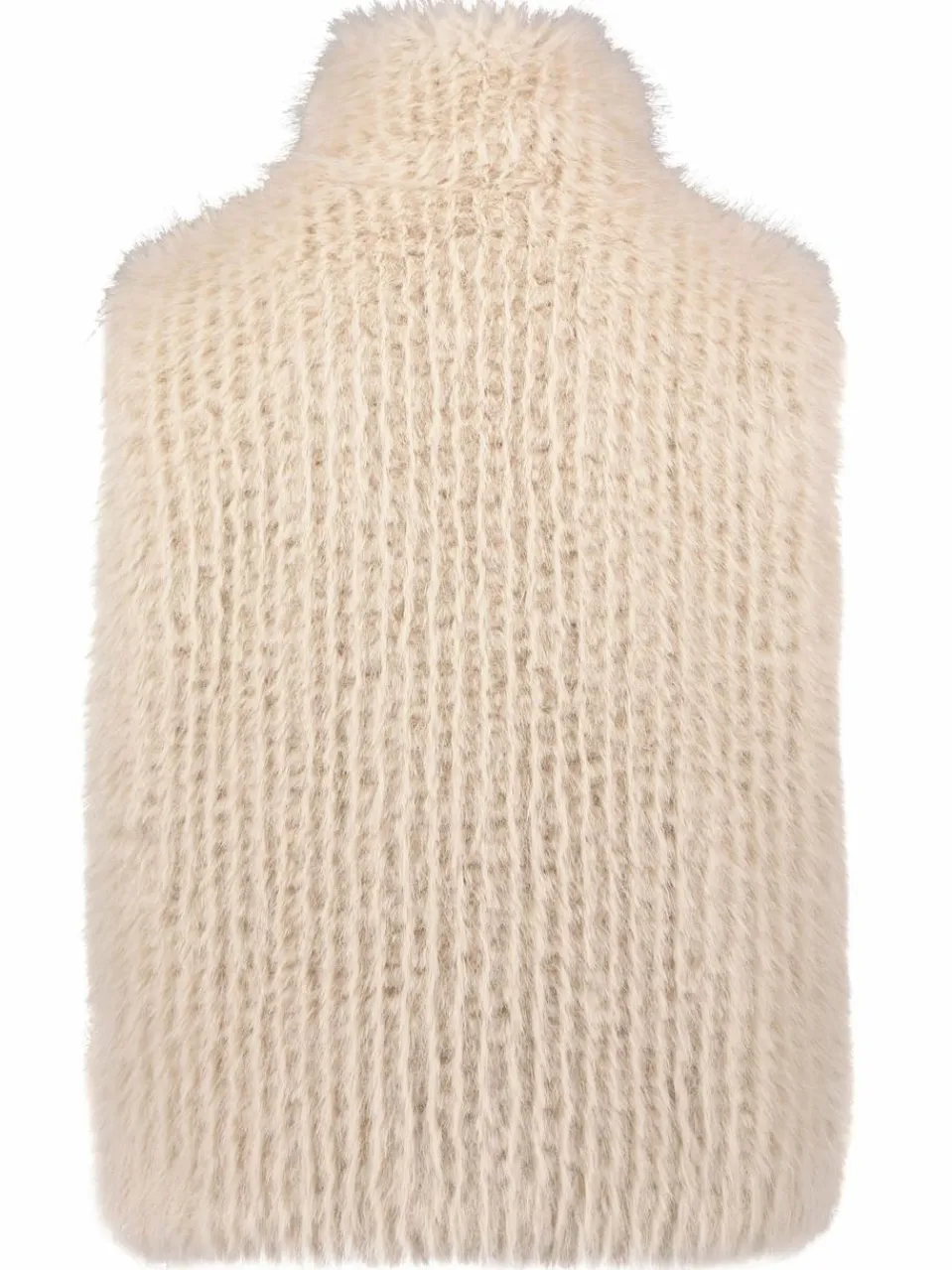 Amber & June Jacken & Westen<Damen Plüschweste grau uni