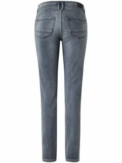 Paddock`s Jeans<Damen 5-Pocket Jeans - LIA Slim Fit grau uni