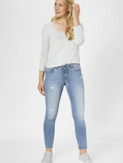 Paddock`s Jeans<Damen 5-Pocket Jeans - LUCY Skinny Fit denim uni
