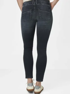 Paddock`s Jeans<Damen 5-Pocket Jeans - LUCY Skinny Fit dark stone uni