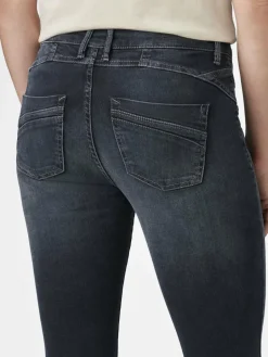 Paddock`s Jeans<Damen 5-Pocket Jeans - LUCY Skinny Fit dark stone uni