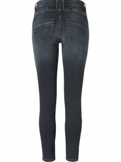 Paddock`s Jeans<Damen 5-Pocket Jeans - LUCY Skinny Fit dark stone uni