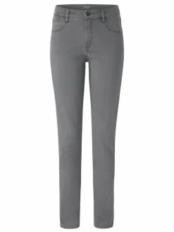 Paddock`s Jeans<Damen 5-Pocket Jeans - PAT Slim Fit grau uni
