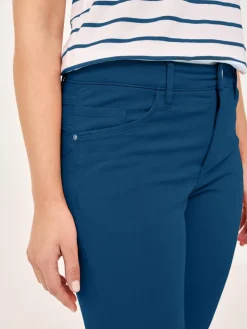 Paddock`s Jeans<Damen 5-Pocket Jeans - PAT Slim Fit blau uni