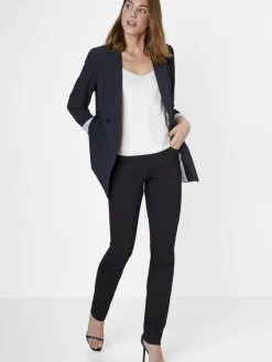 Paddock`s Jeans<Damen 5-Pocket Jeans - PAT Slim Fit schwarz uni