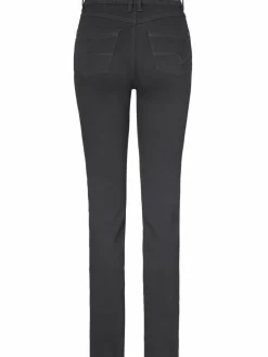 Paddock`s Jeans<Damen 5-Pocket Jeans - PAT Slim Fit schwarz uni