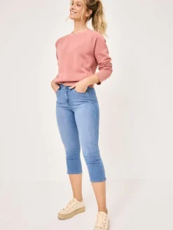 Paddock`s Jeans<Damen 5-Pocket Jeans - PIA Slim Fit medium stone uni