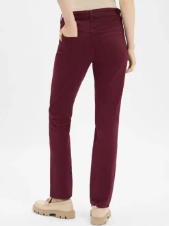 MAC Hosen<Damen 5-Pocket-Hose - Dream bordeaux uni