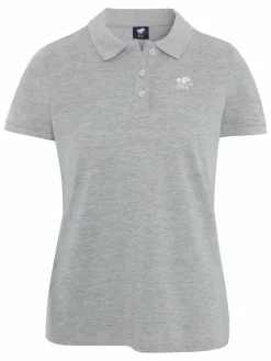 Polo Sylt Shirts & Tops<Damen Poloshirt hellgrau grau uni