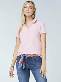Polo Sylt Shirts & Tops<Damen Poloshirt rosa pink uni