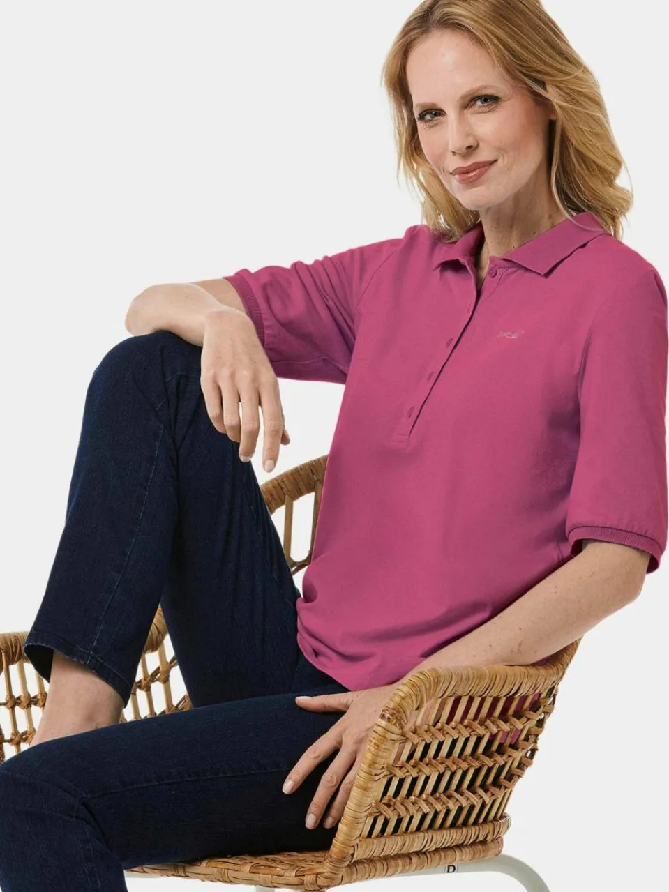 Damen Goldner Shirts & Tops>Damen Poloshirt - Poloshirt in hochwertiger Pikee-Qualität