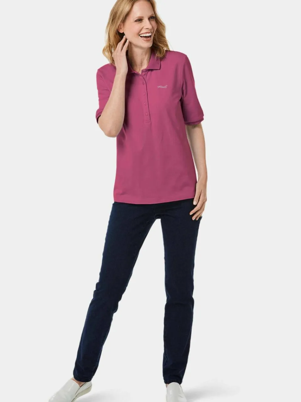 Damen Goldner Shirts & Tops>Damen Poloshirt - Poloshirt in hochwertiger Pikee-Qualität