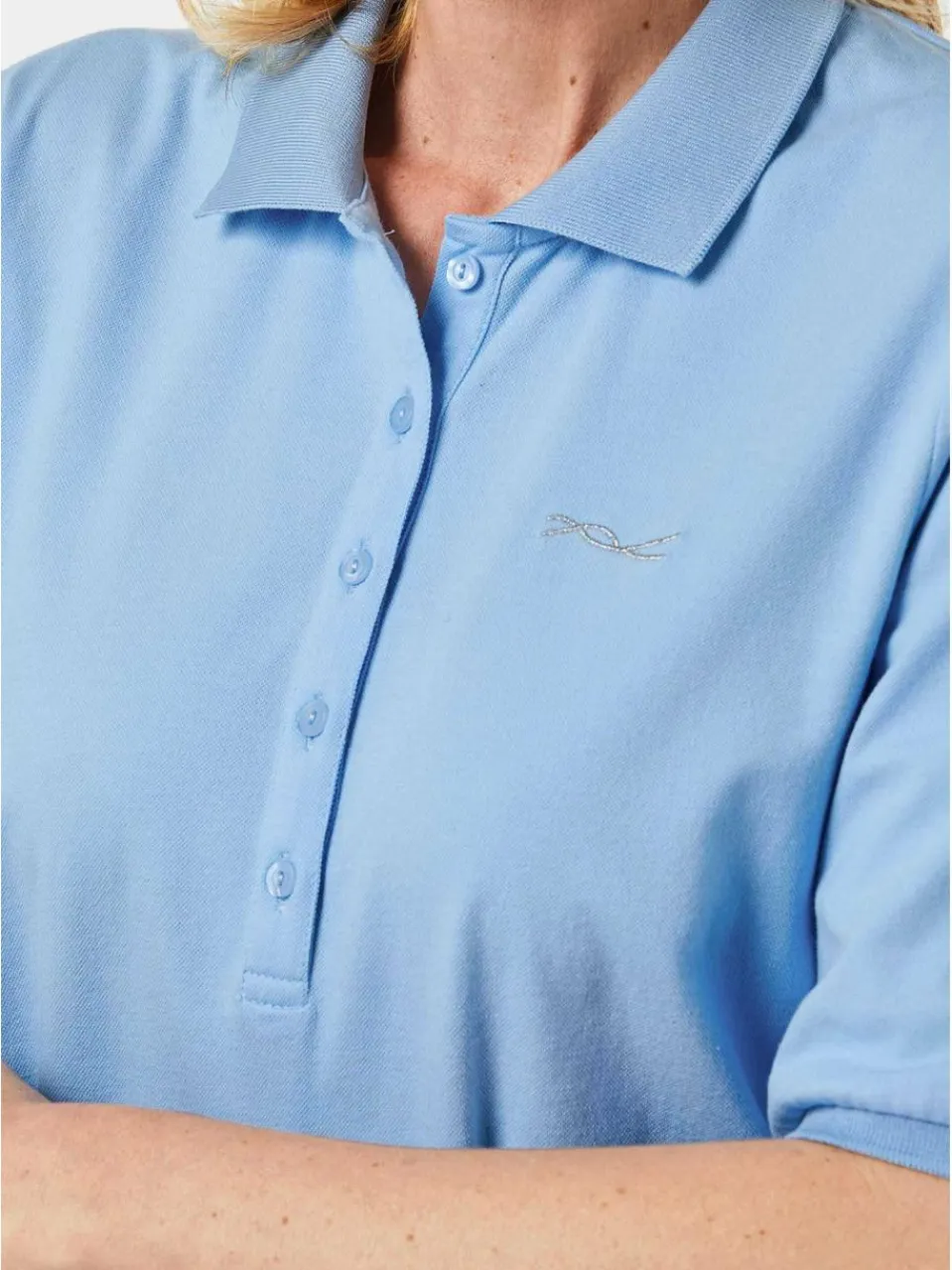 Damen Goldner Shirts & Tops>Damen Poloshirt - Poloshirt in hochwertiger Pikee-Qualität