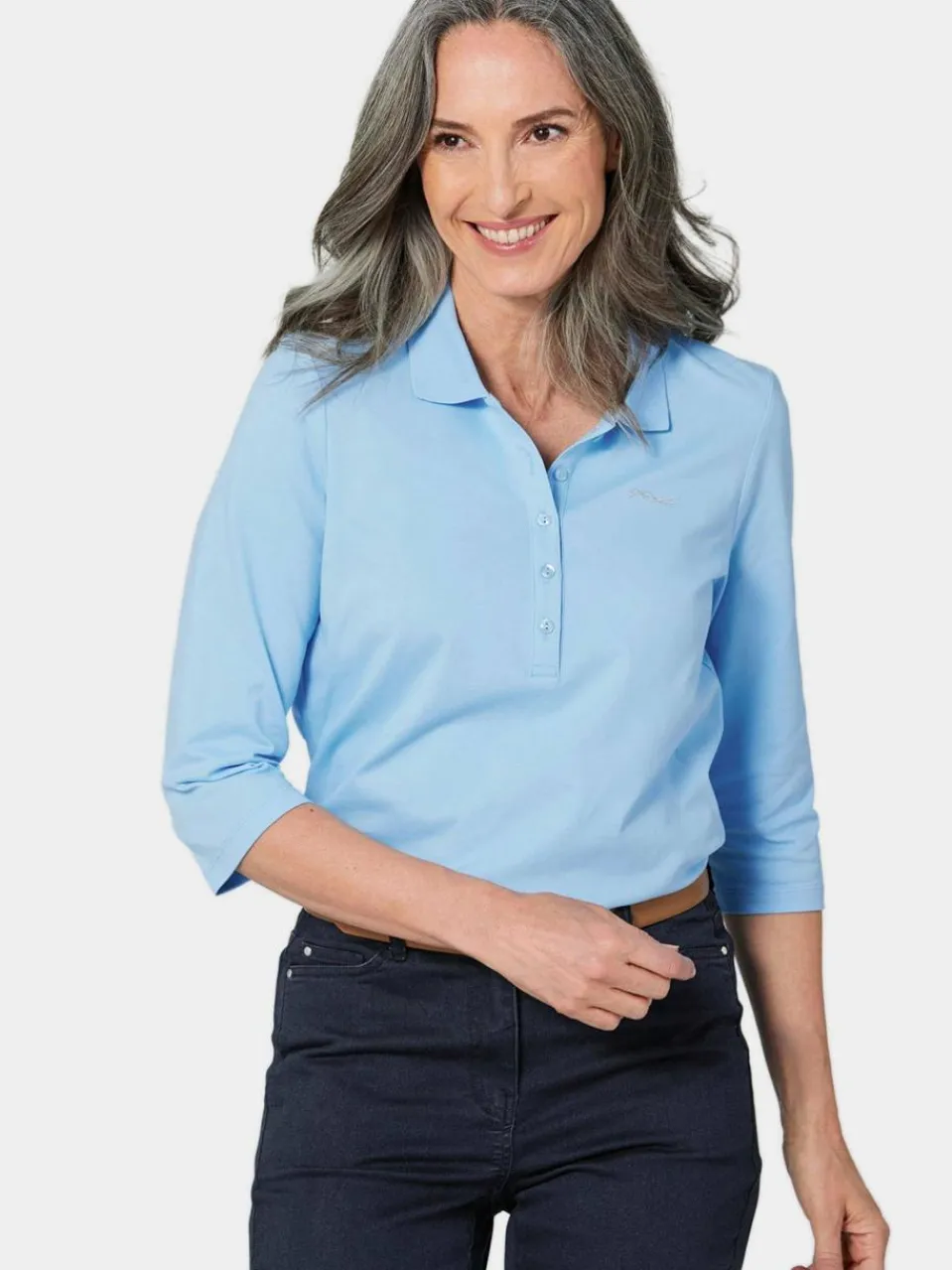 Damen Goldner Shirts & Tops>Damen Poloshirt - Poloshirt in hochwertiger Pikee-Qualität