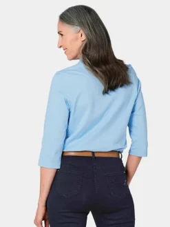 Damen Goldner Shirts & Tops>Damen Poloshirt - Poloshirt in hochwertiger Pikee-Qualität