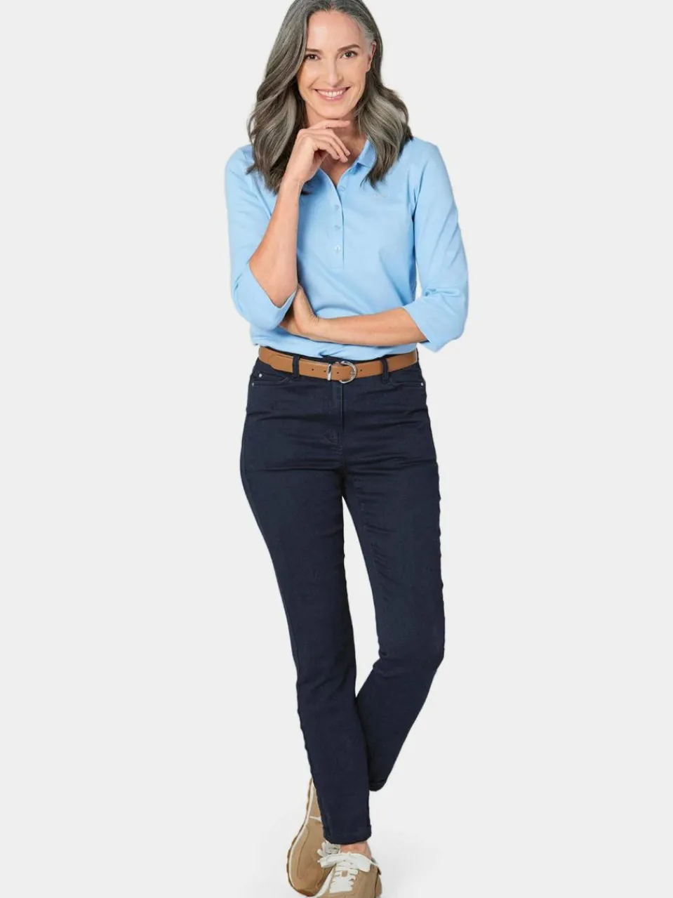 Damen Goldner Shirts & Tops>Damen Poloshirt - Poloshirt in hochwertiger Pikee-Qualität